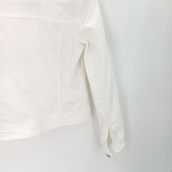 MERONA WOMANS XS DENIM WHITE JACKET - Picture 7 of 16